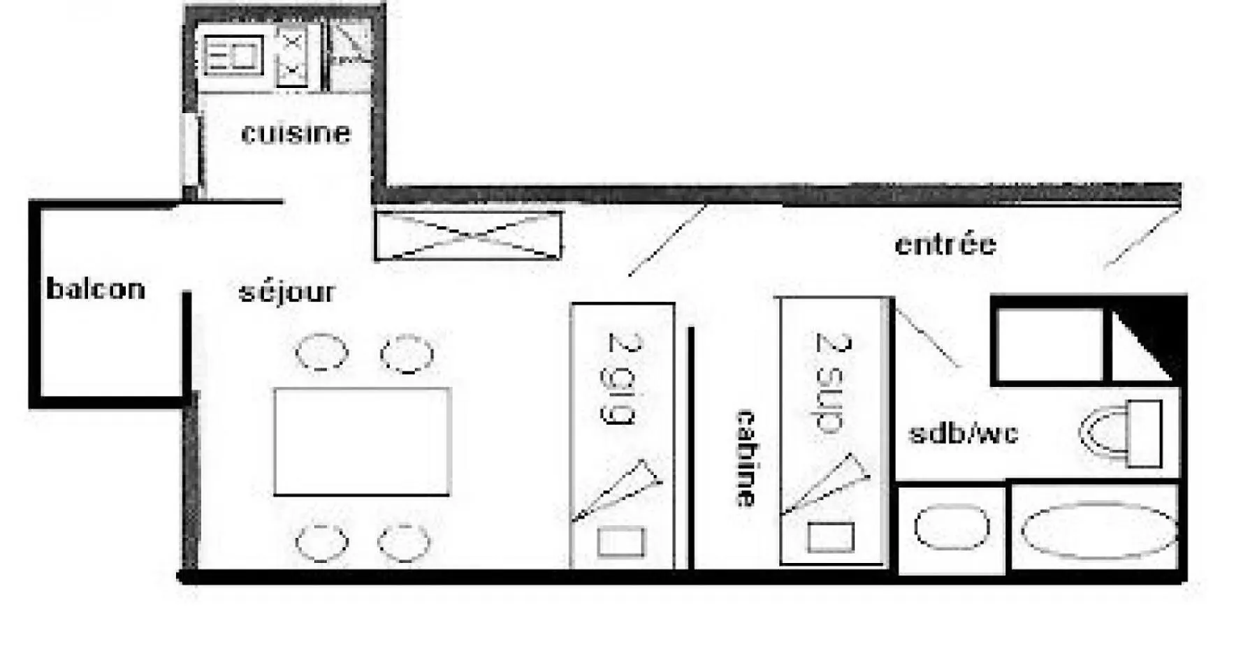 Apartment Residence Les Hameaux I - Studio 3/4 Pers - Les Hameaux 1 - Plagne Villages Mae-6134 La Plagne